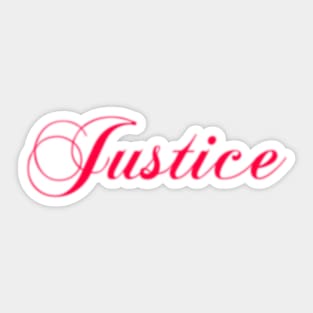 Justice Sticker